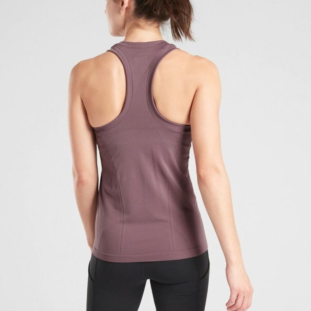 Athleta Momentum Seamless Knit Racerback Tank Top Mauve Size XS
